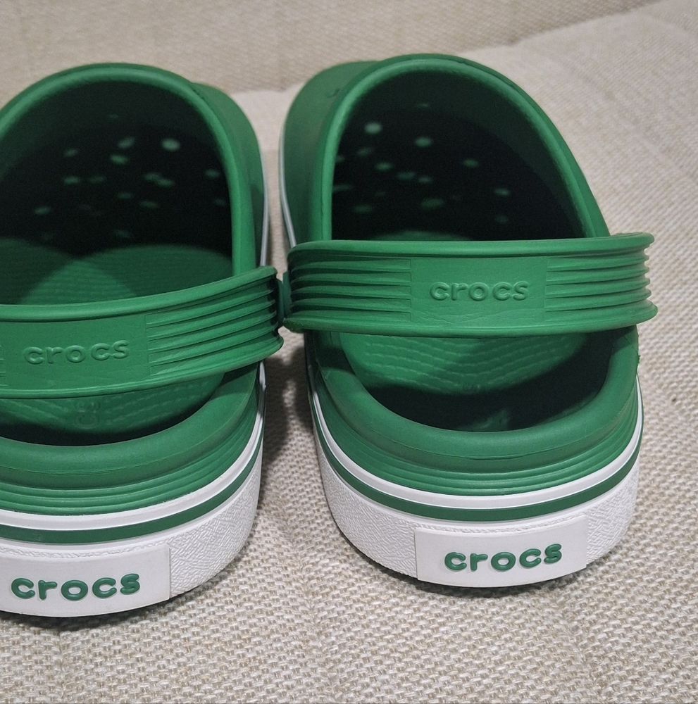 Kid Green And White Crocs - Picture 4 of 6